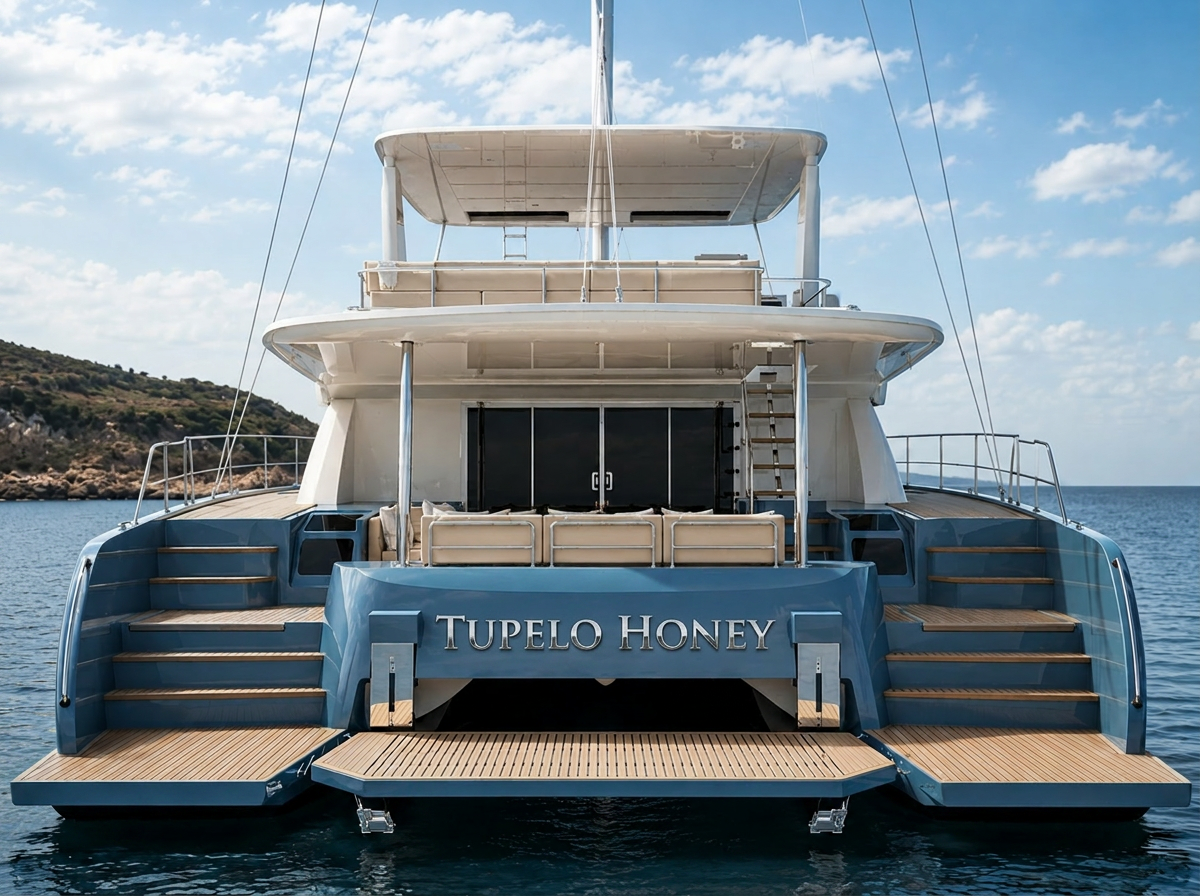 Aft deck of Tupelo Honey